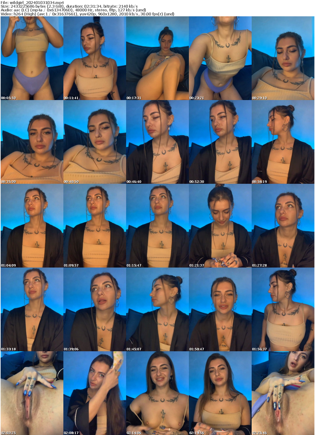 Preview thumb from wildgirl on 2024-01-03 @ bongacams