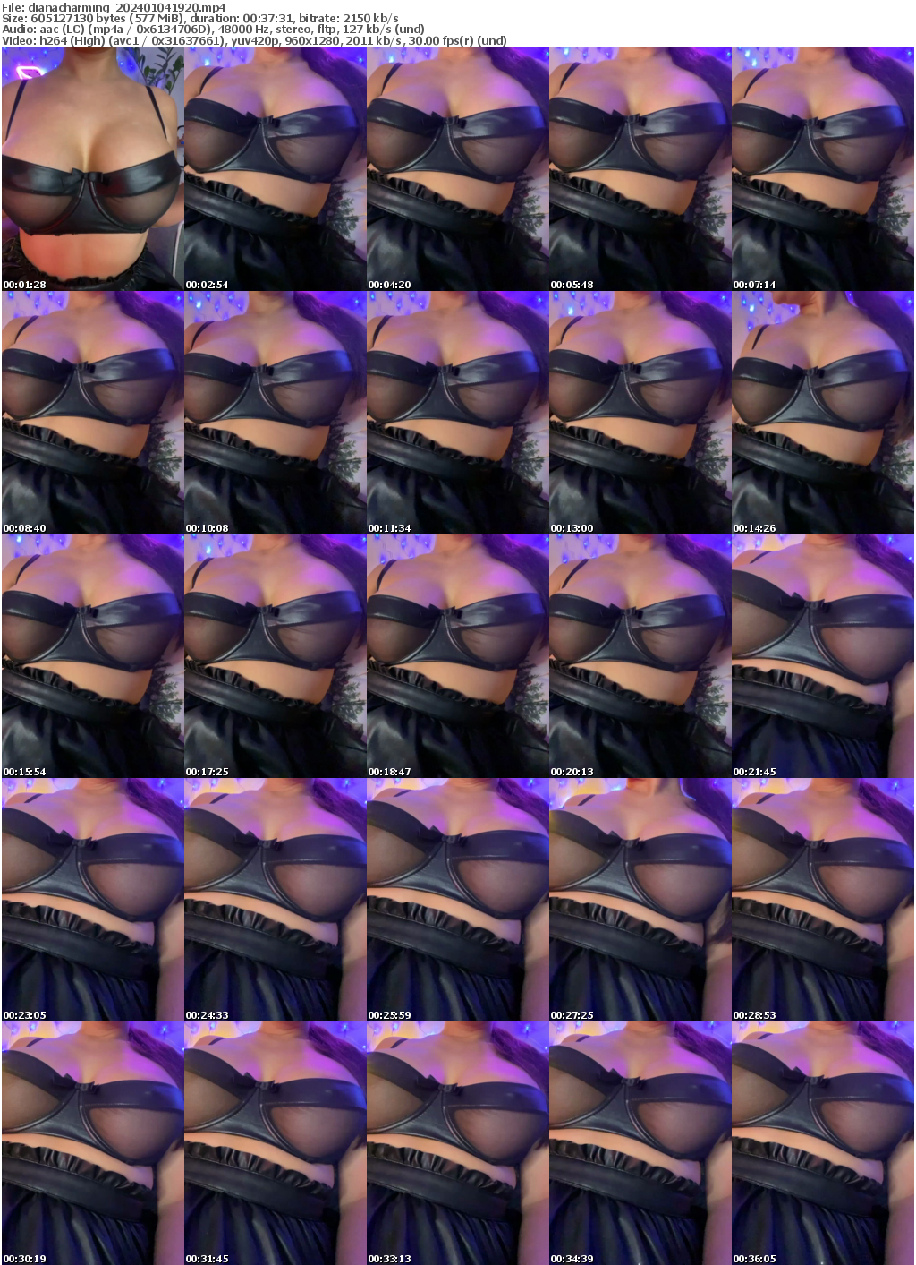 Preview thumb from dianacharming on 2024-01-04 @ bongacams