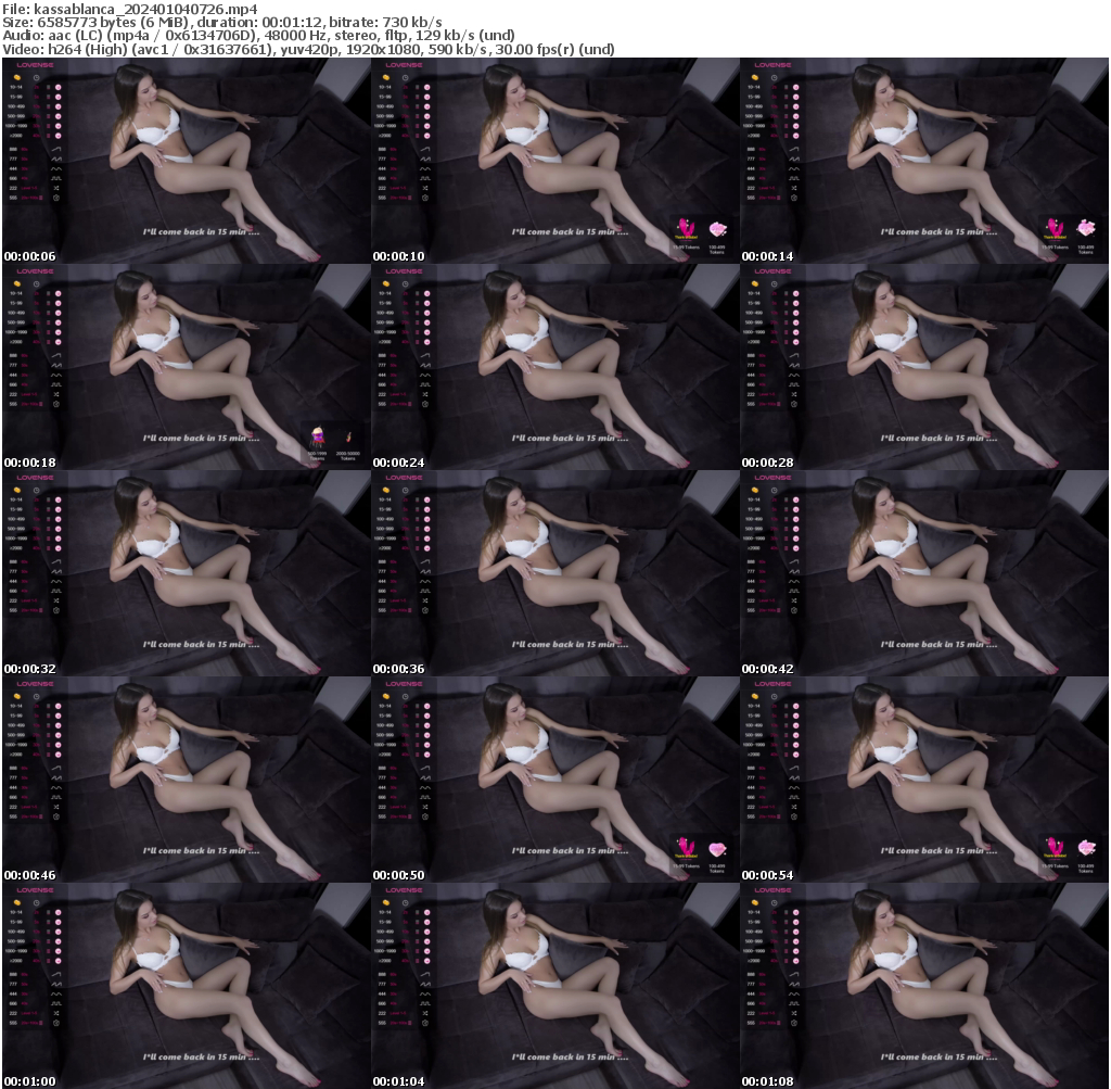 Preview thumb from kassablanca on 2024-01-04 @ bongacams