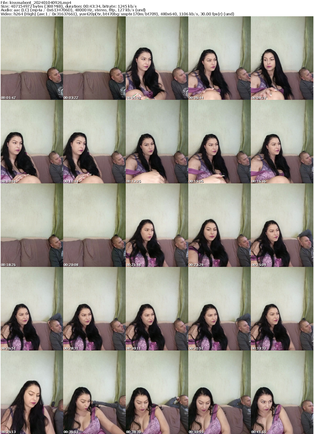 Preview thumb from kissmabont on 2024-01-04 @ bongacams