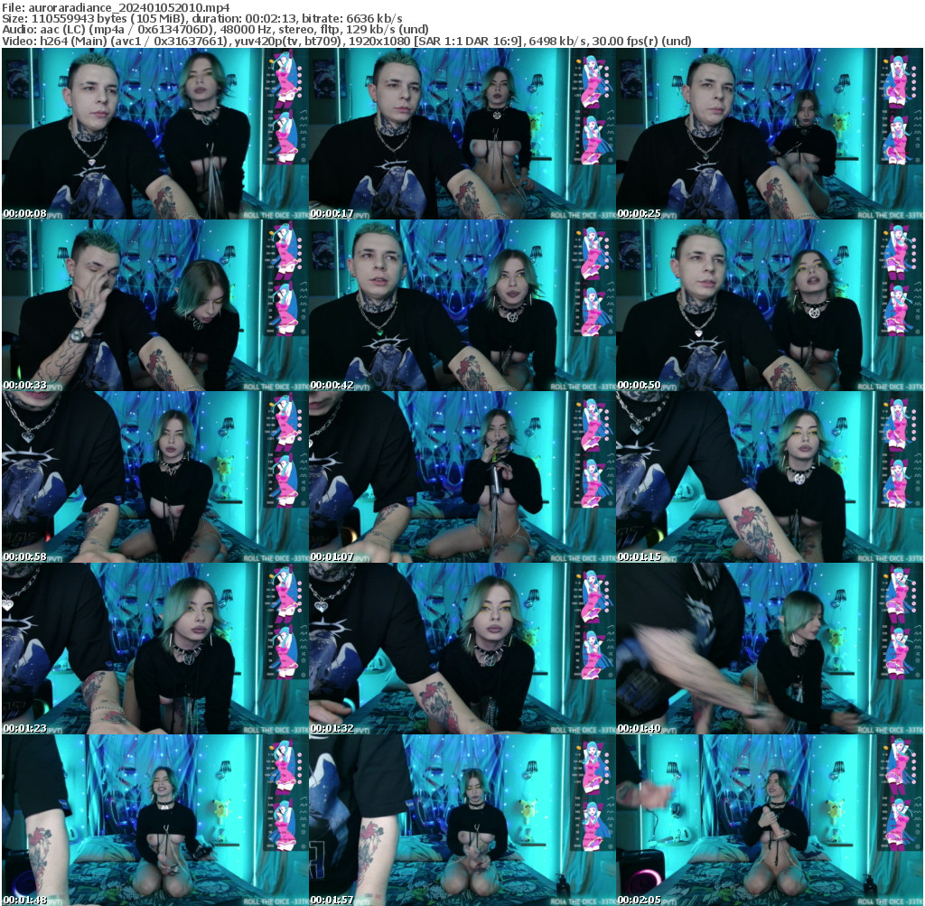 Preview thumb from auroraradiance on 2024-01-05 @ bongacams