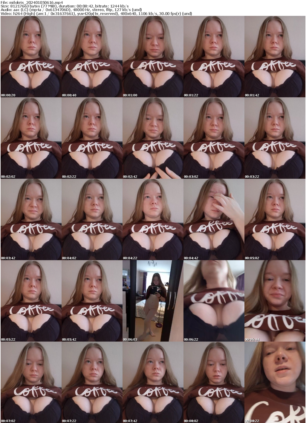 Preview thumb from milokris on 2024-01-05 @ bongacams