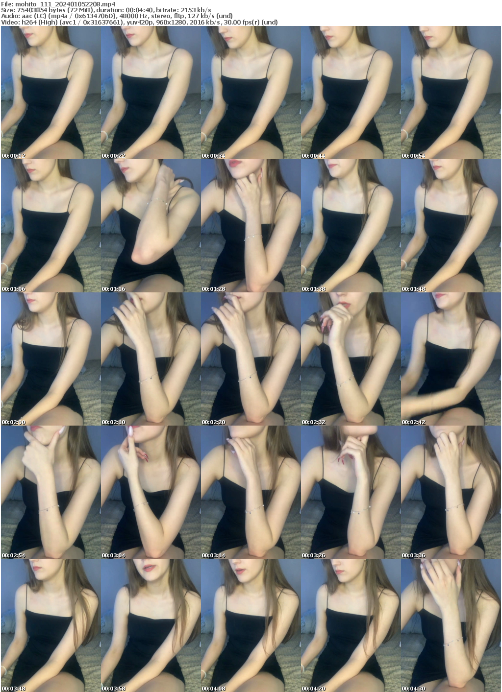 Preview thumb from mohito_111 on 2024-01-05 @ bongacams