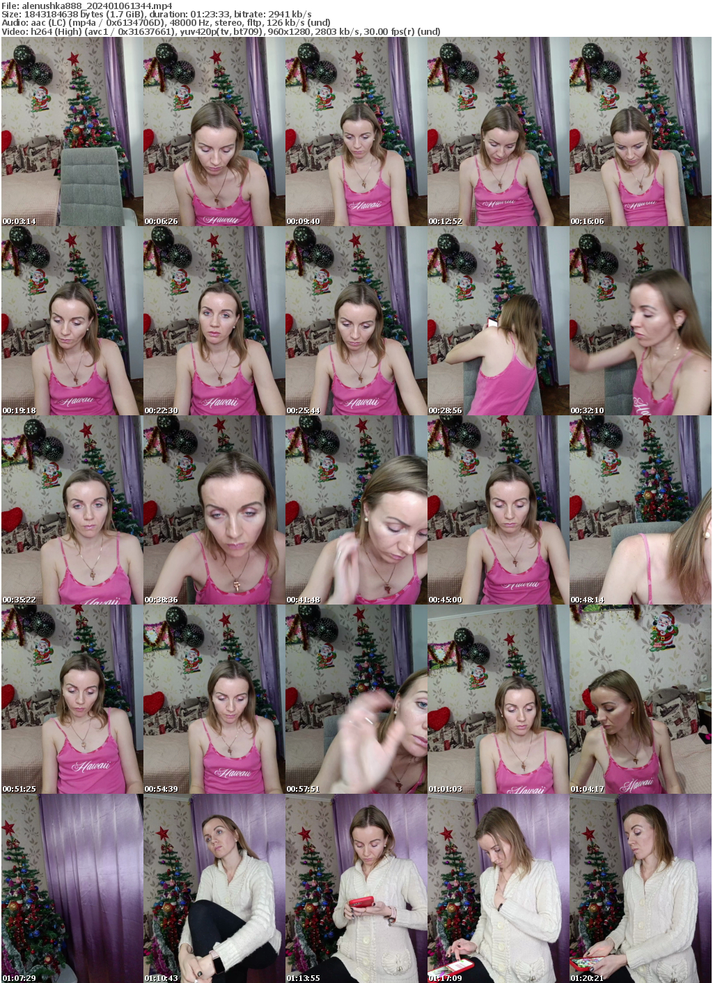 Preview thumb from alenushka888 on 2024-01-06 @ bongacams