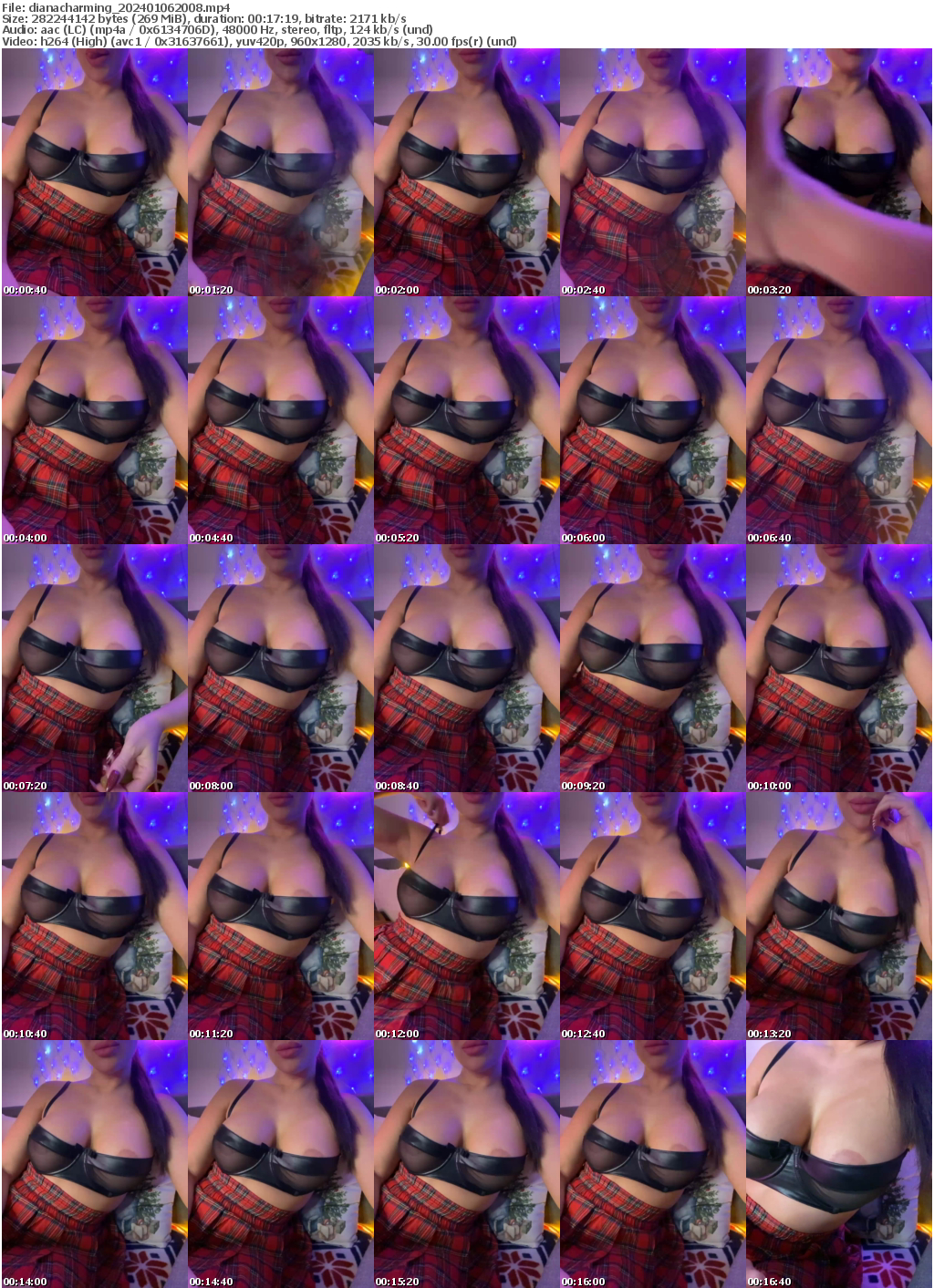 Preview thumb from dianacharming on 2024-01-06 @ bongacams