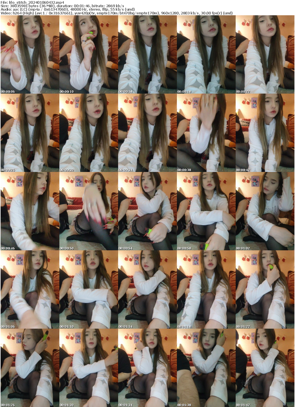 Preview thumb from lilo_stitch on 2024-01-06 @ bongacams