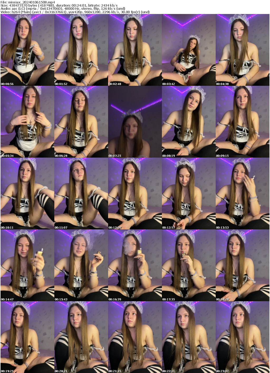 Preview thumb from missiax on 2024-01-06 @ bongacams