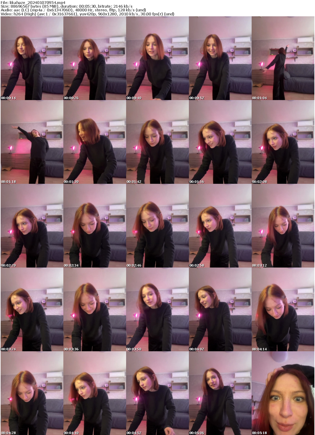 Preview thumb from likahaze on 2024-01-07 @ bongacams