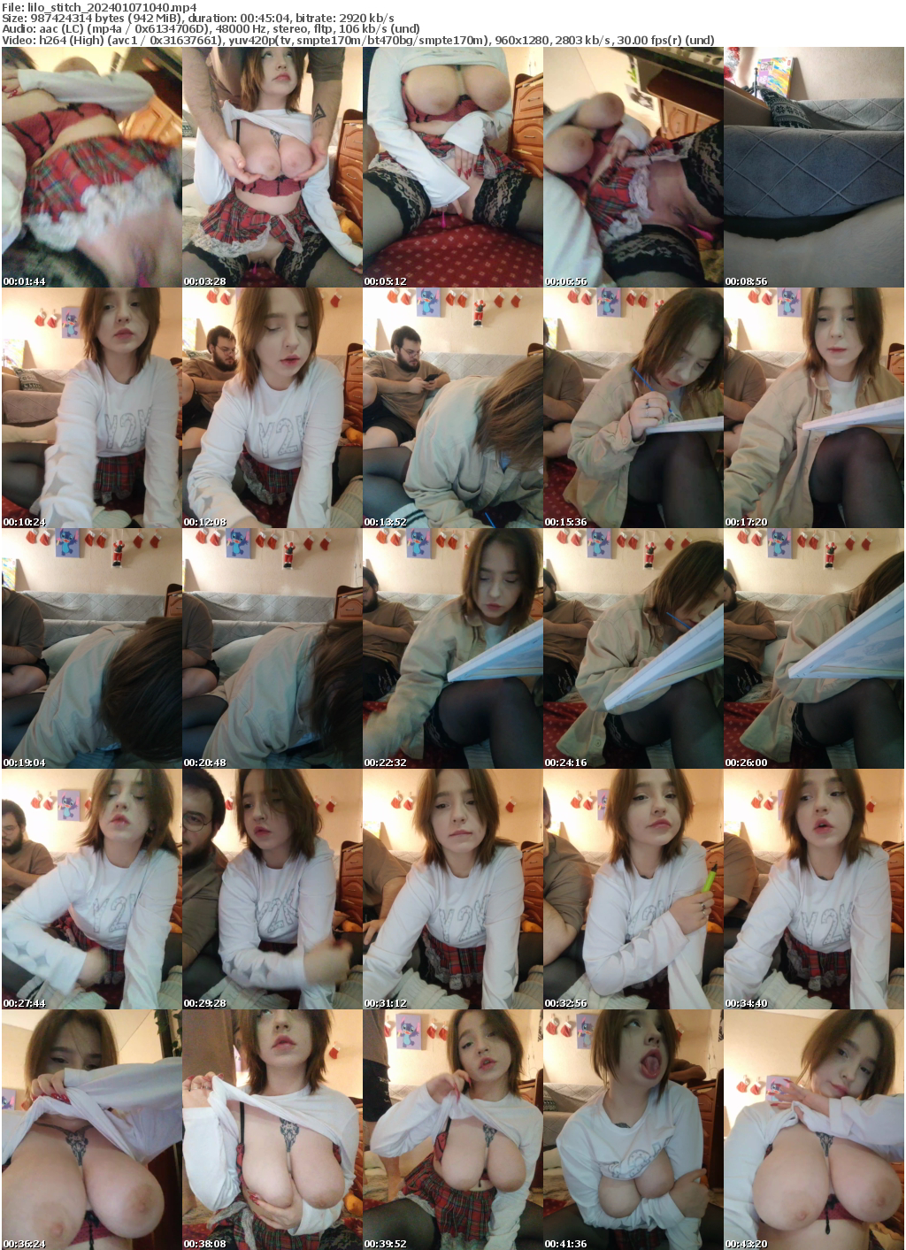 Preview thumb from lilo_stitch on 2024-01-07 @ bongacams