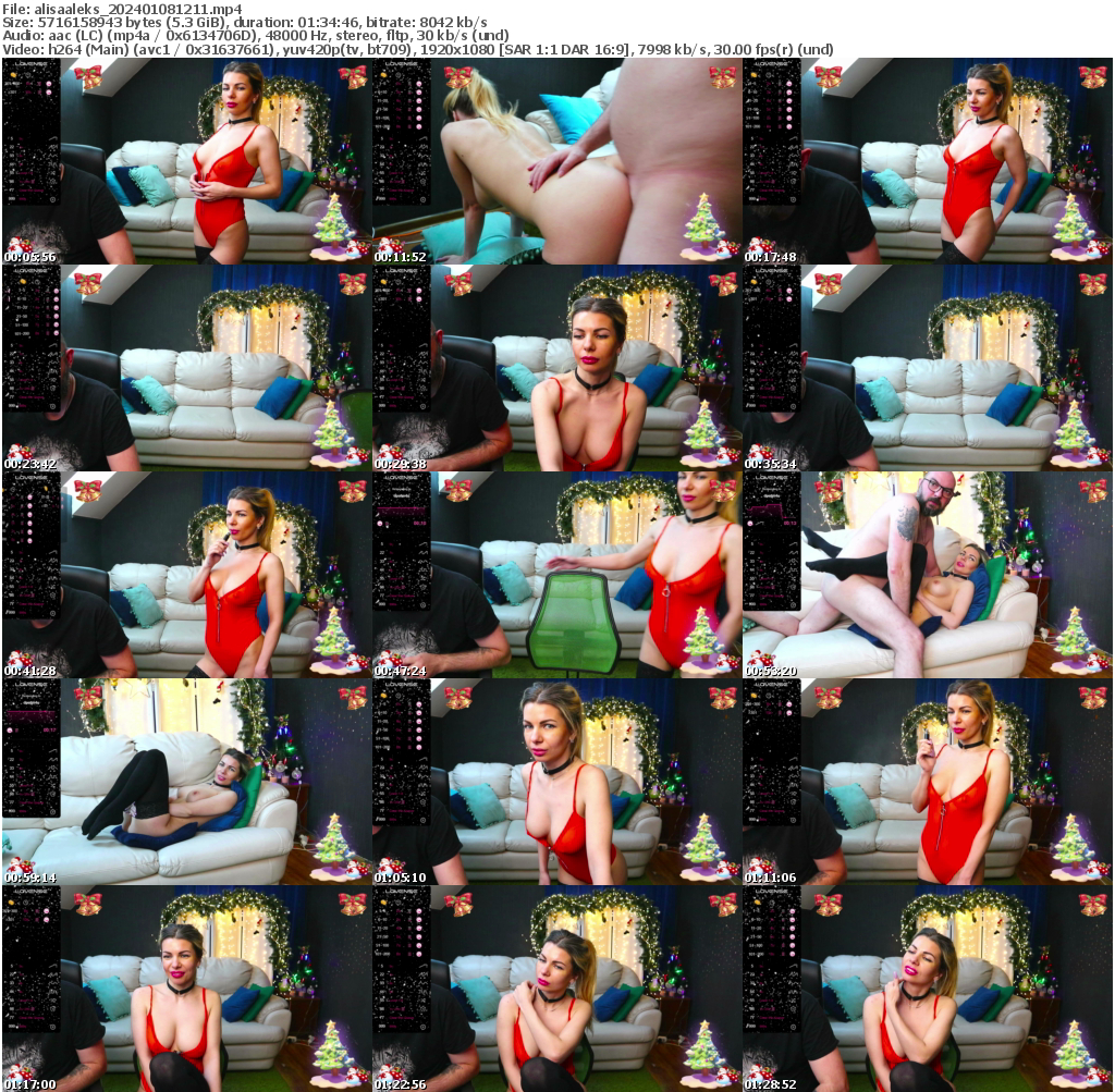 Preview thumb from alisaaleks on 2024-01-08 @ bongacams