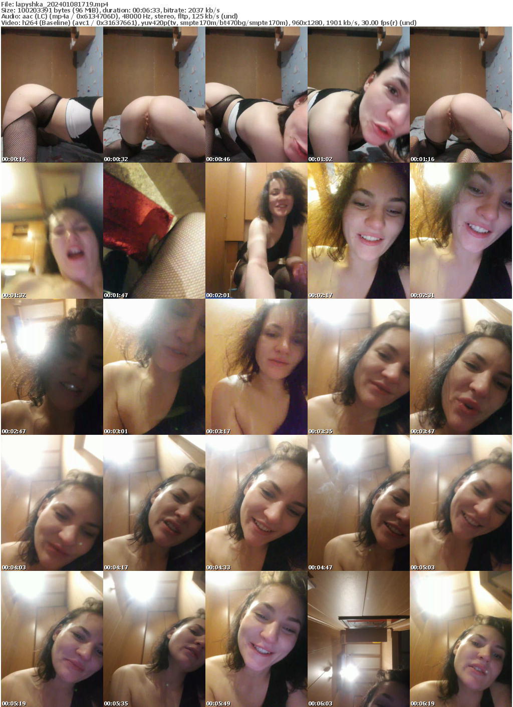 Preview thumb from lapyshka on 2024-01-08 @ bongacams