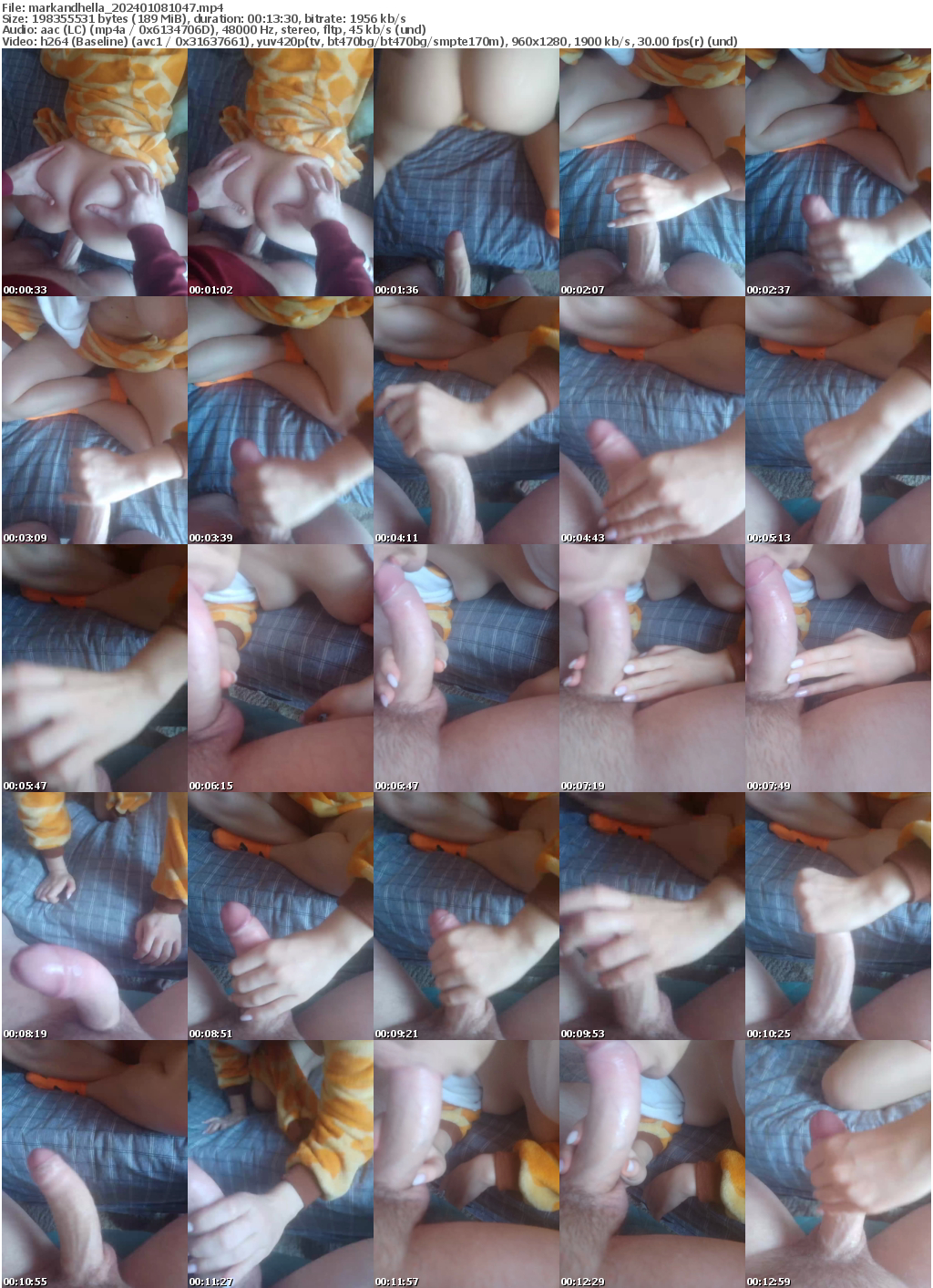 Preview thumb from markandhella on 2024-01-08 @ bongacams