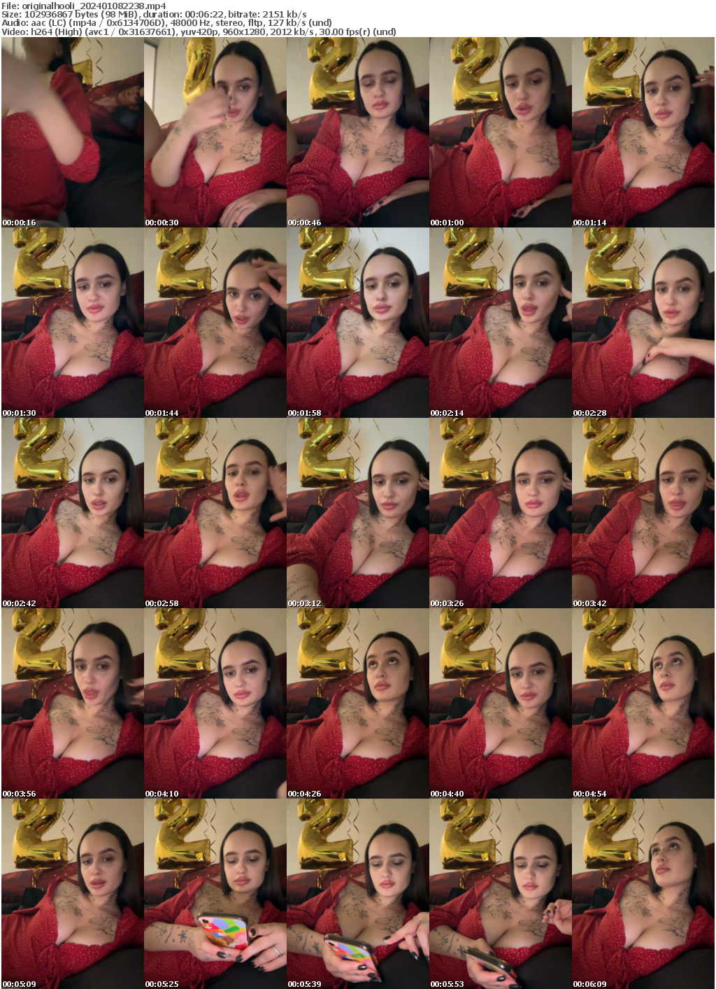 Preview thumb from originalhooli on 2024-01-08 @ bongacams