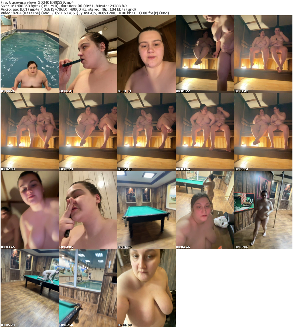 Preview thumb from traseymarylove on 2024-01-08 @ bongacams