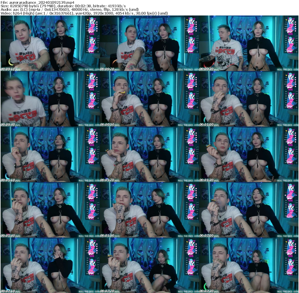 Preview thumb from auroraradiance on 2024-01-09 @ bongacams