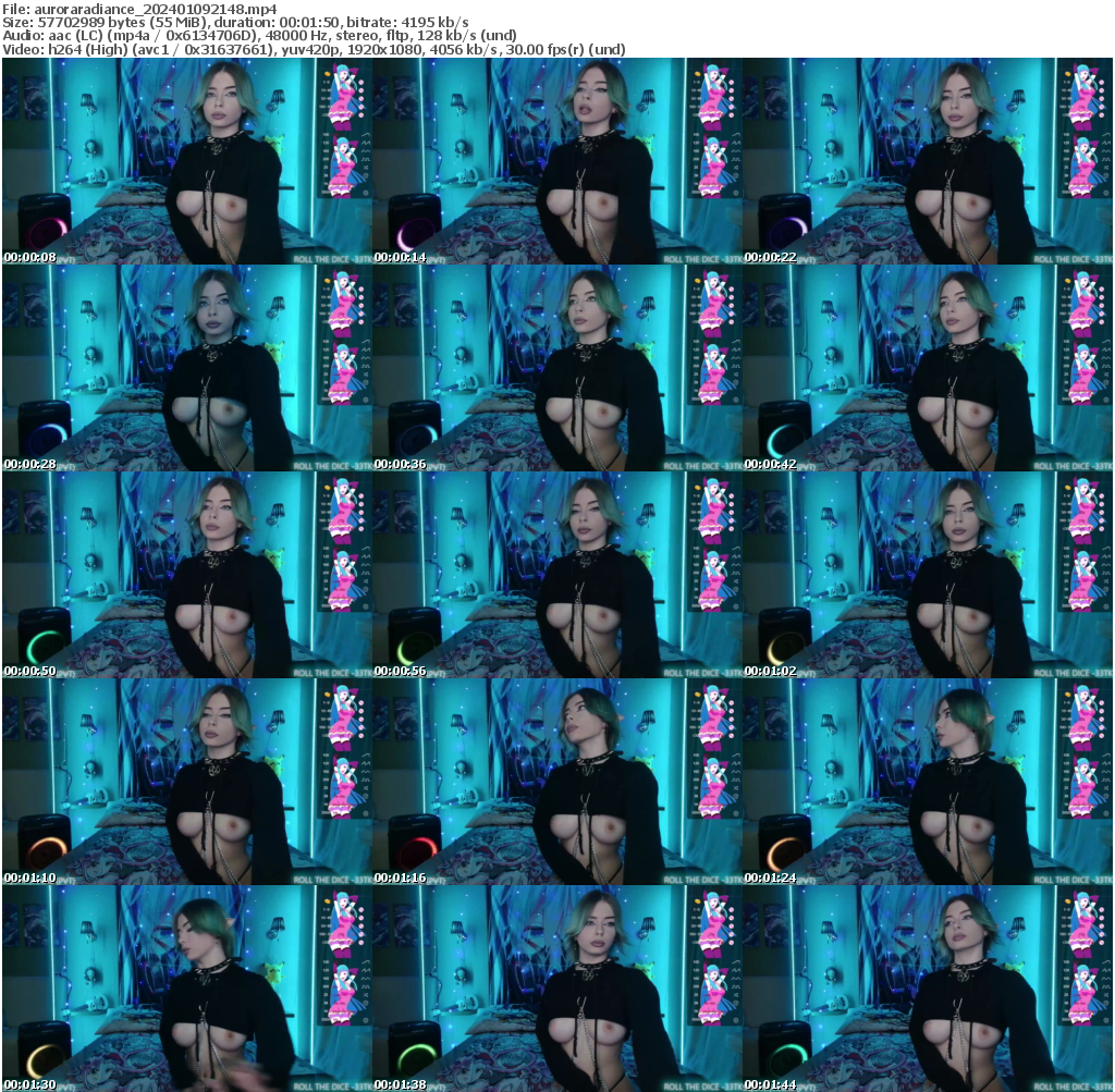 Preview thumb from auroraradiance on 2024-01-09 @ bongacams