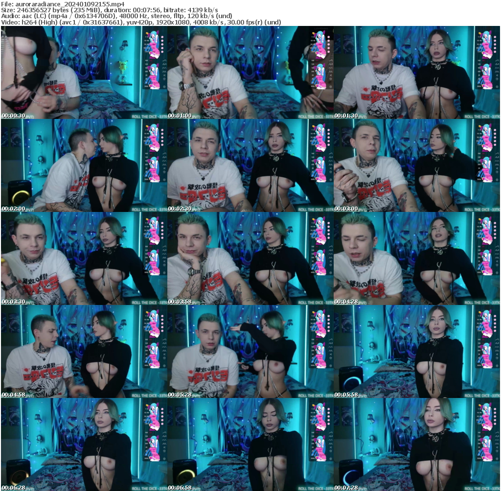 Preview thumb from auroraradiance on 2024-01-09 @ bongacams