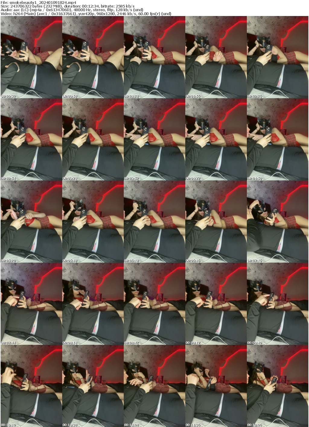 Preview thumb from smokebeauty1 on 2024-01-09 @ bongacams