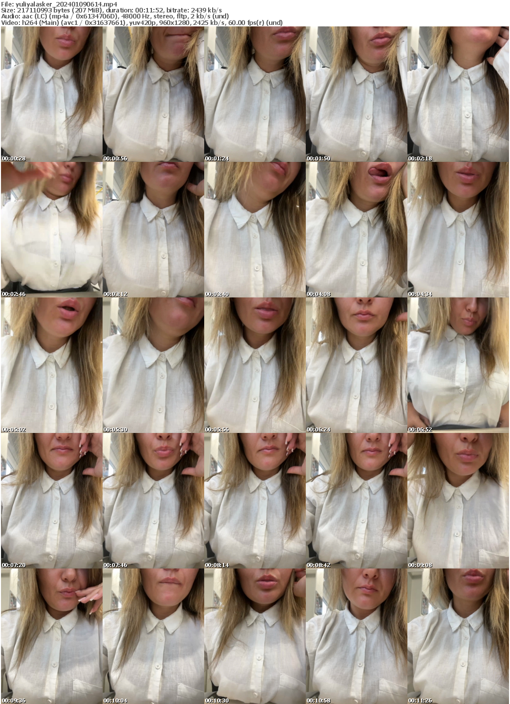 Preview thumb from yuliyalasker on 2024-01-09 @ bongacams