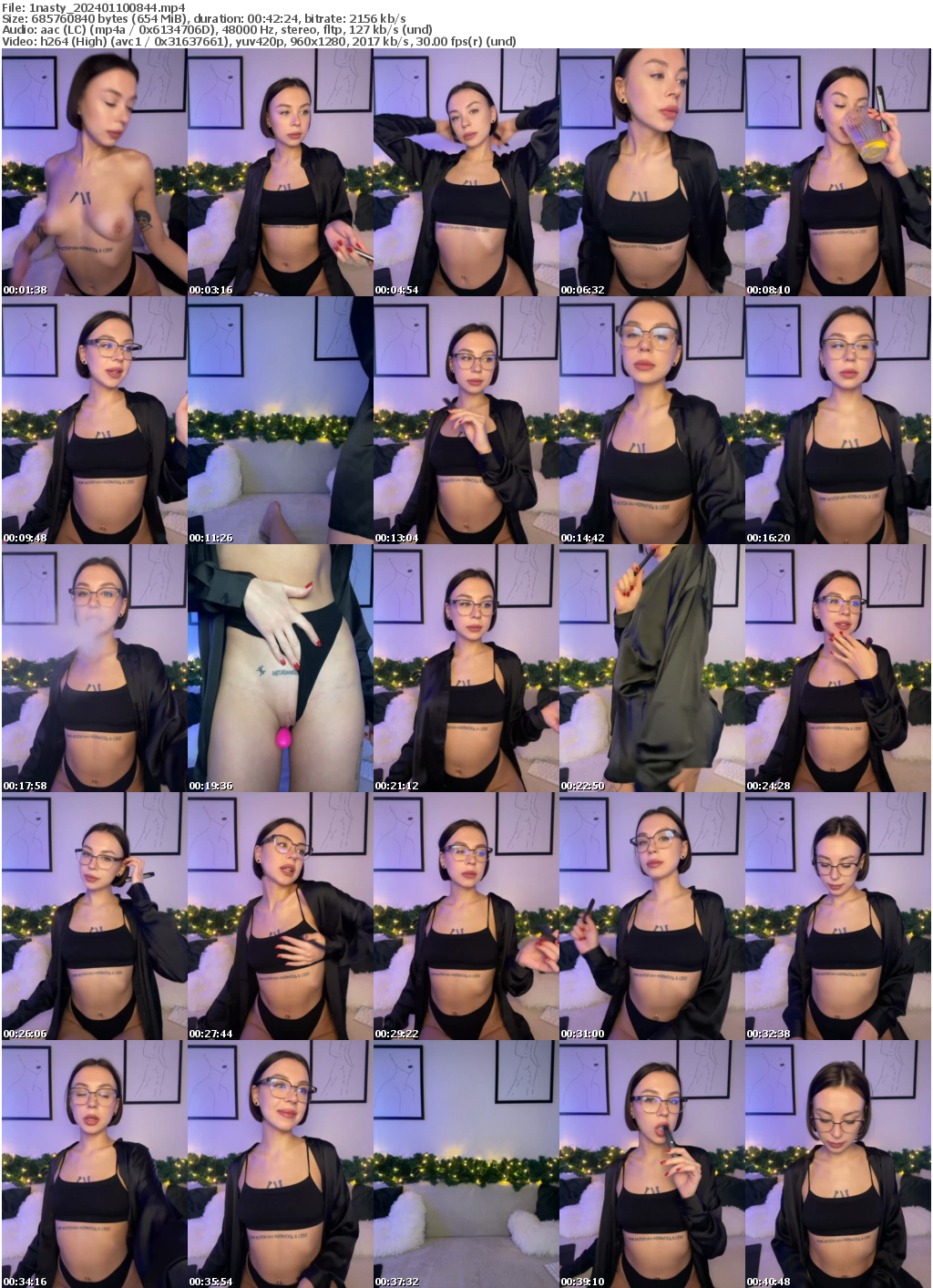 Preview thumb from 1nasty on 2024-01-10 @ bongacams