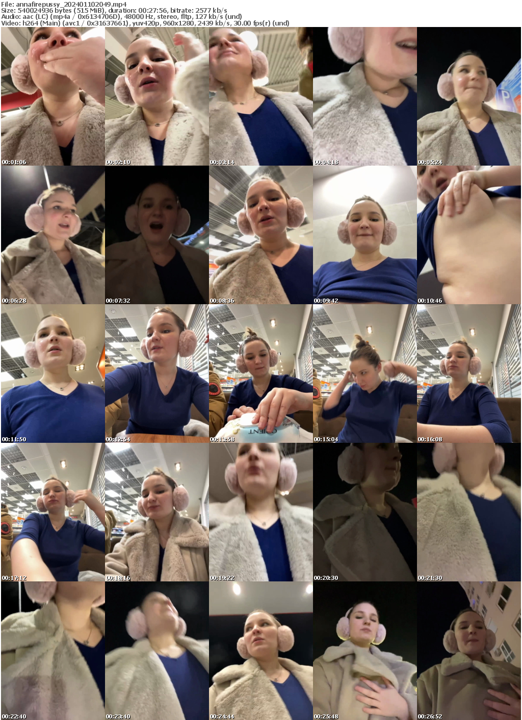 Preview thumb from annafirepussy on 2024-01-10 @ bongacams