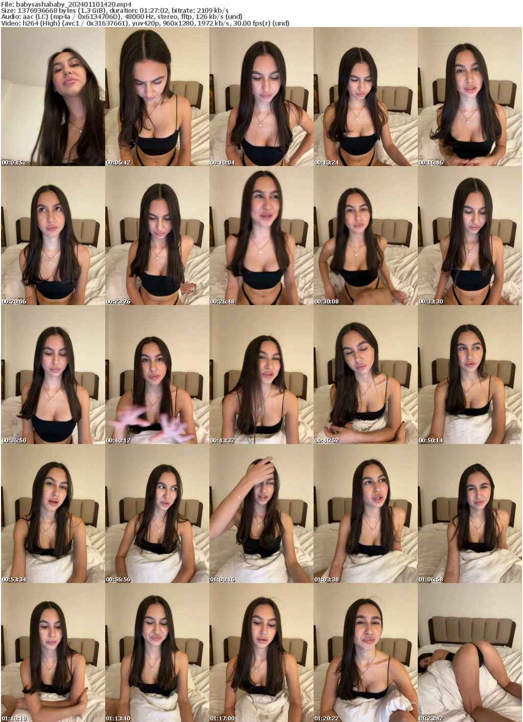 Preview thumb from babysashababy on 2024-01-10 @ bongacams