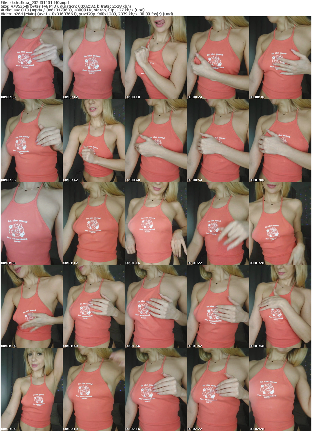 Preview thumb from kkoketkaa on 2024-01-10 @ bongacams