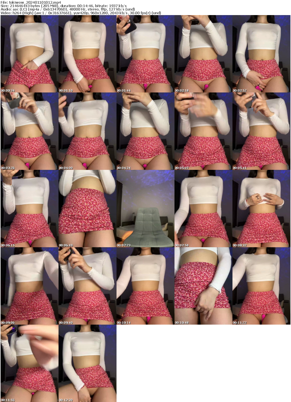 Preview thumb from tokiwow on 2024-01-10 @ bongacams