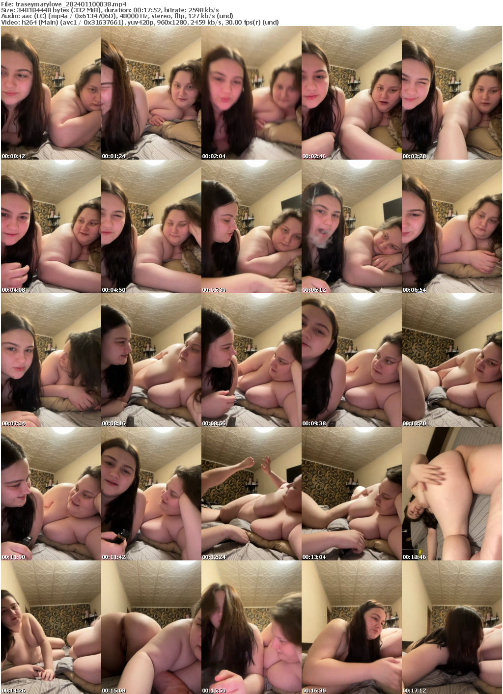 Preview thumb from traseymarylove on 2024-01-10 @ bongacams