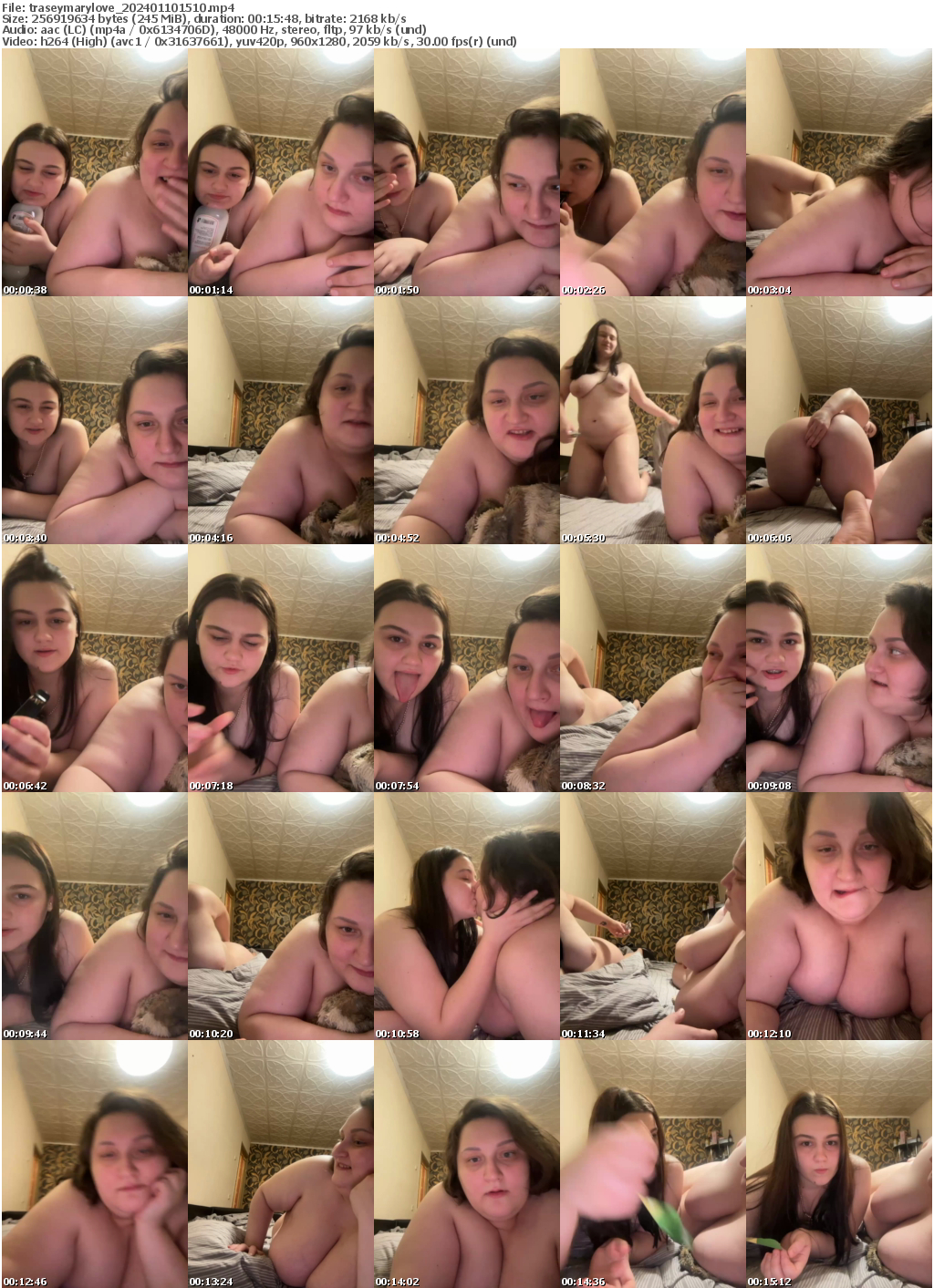 Preview thumb from traseymarylove on 2024-01-10 @ bongacams