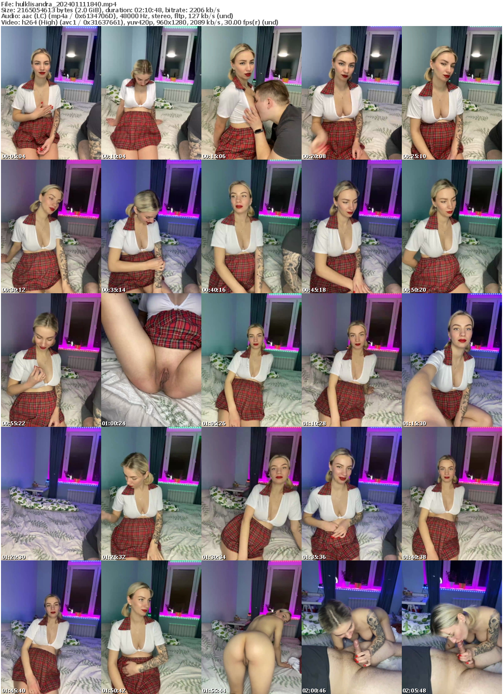 Preview thumb from hulklisandra on 2024-01-11 @ bongacams