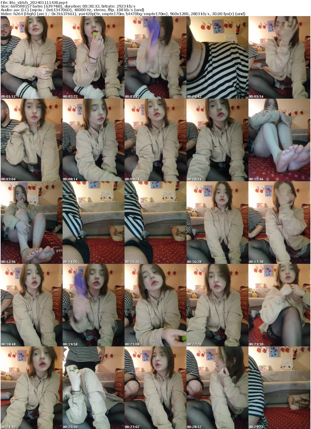 Preview thumb from lilo_stitch on 2024-01-11 @ bongacams