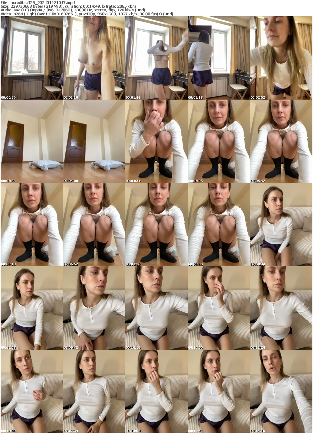 Preview thumb from incredible123 on 2024-01-12 @ bongacams