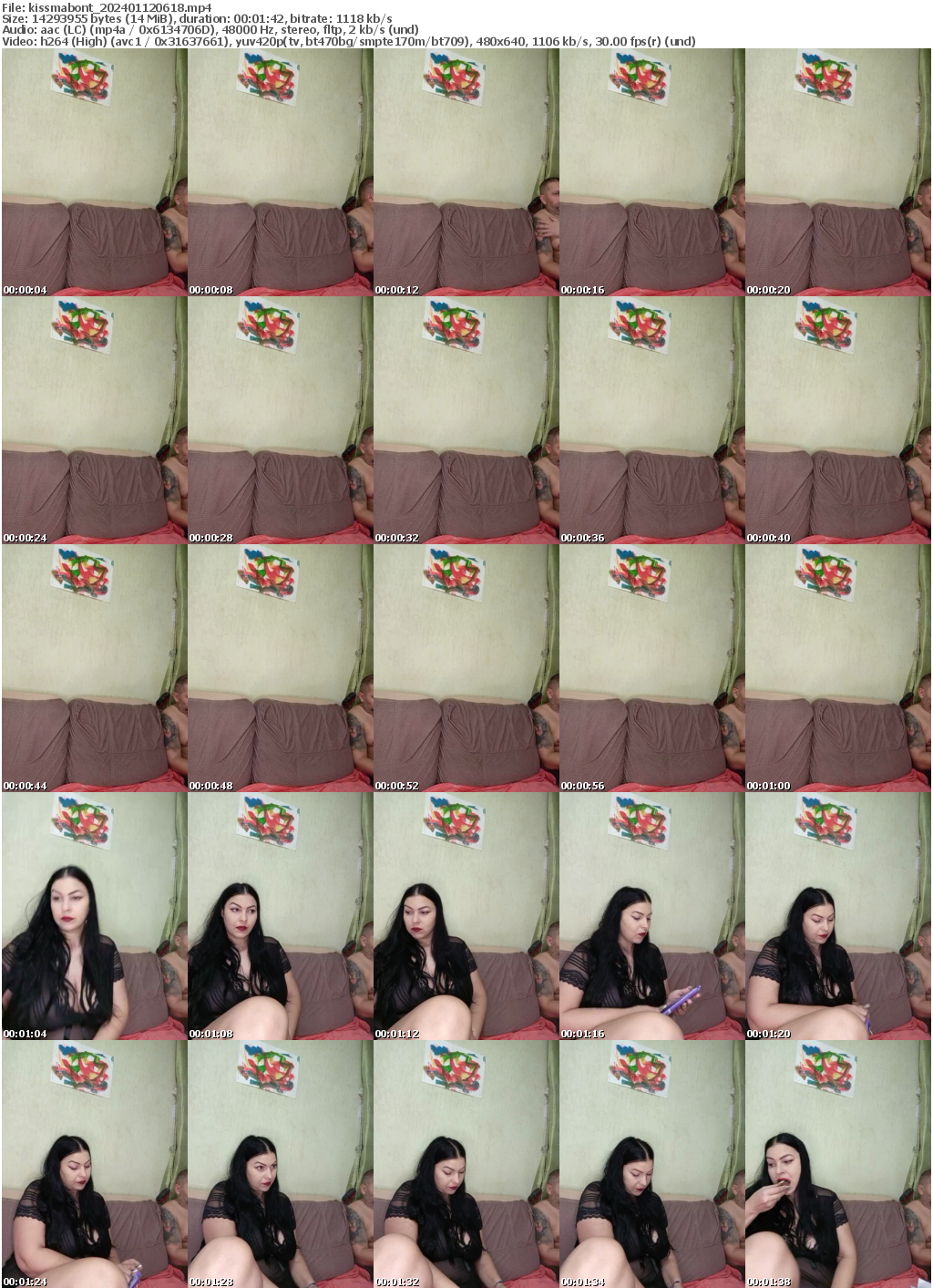 Preview thumb from kissmabont on 2024-01-12 @ bongacams