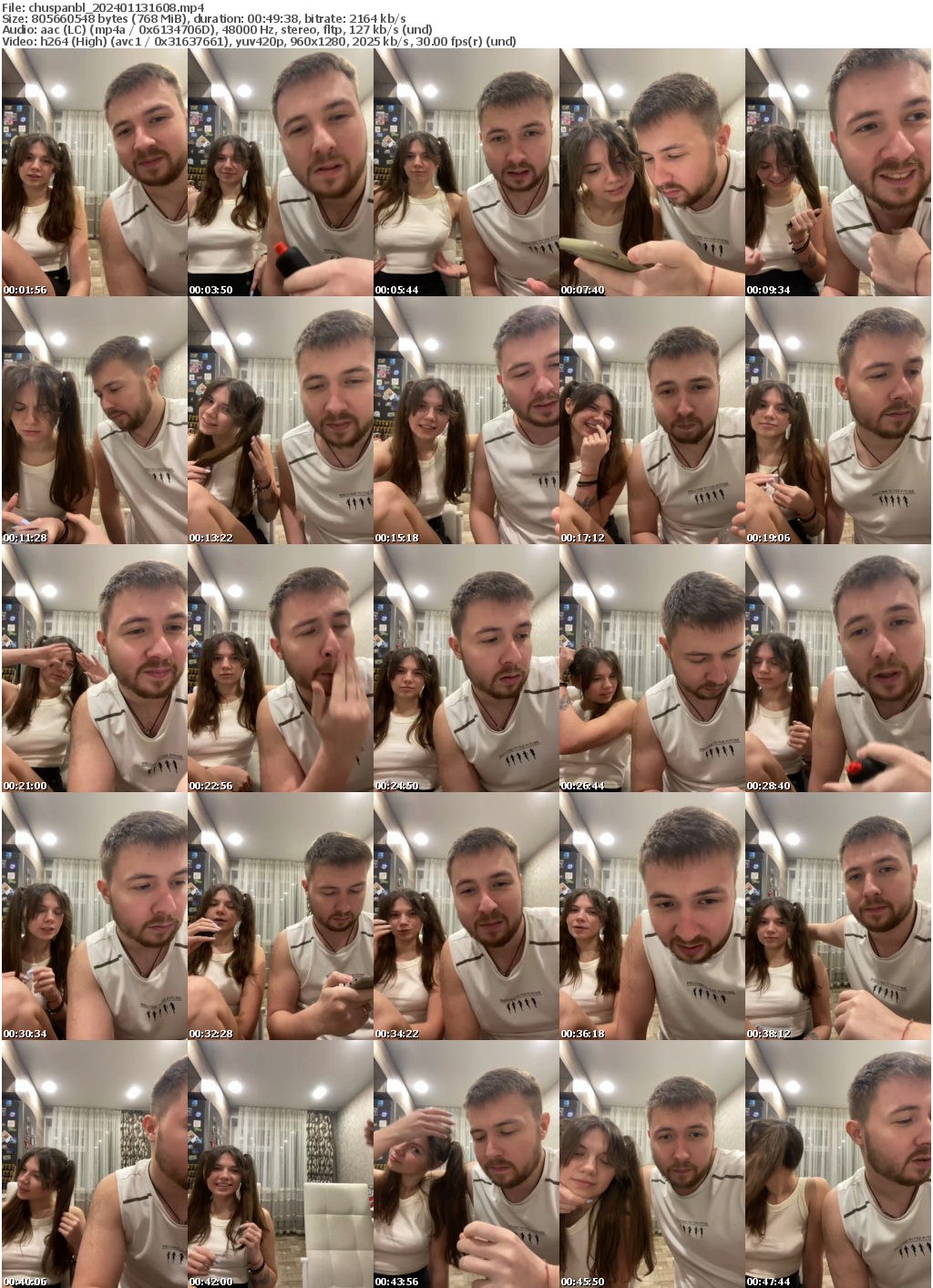 Preview thumb from chuspanbl on 2024-01-13 @ bongacams