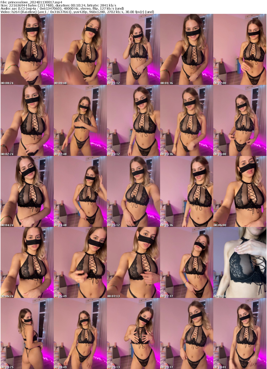 Preview thumb from princesslove on 2024-01-13 @ bongacams