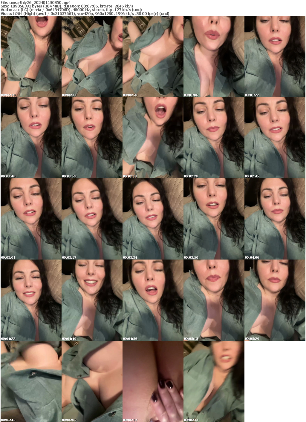 Preview thumb from unearthly26 on 2024-01-13 @ bongacams