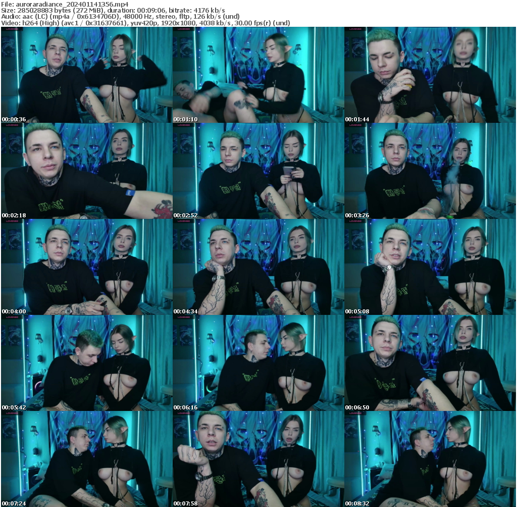 Preview thumb from auroraradiance on 2024-01-14 @ bongacams