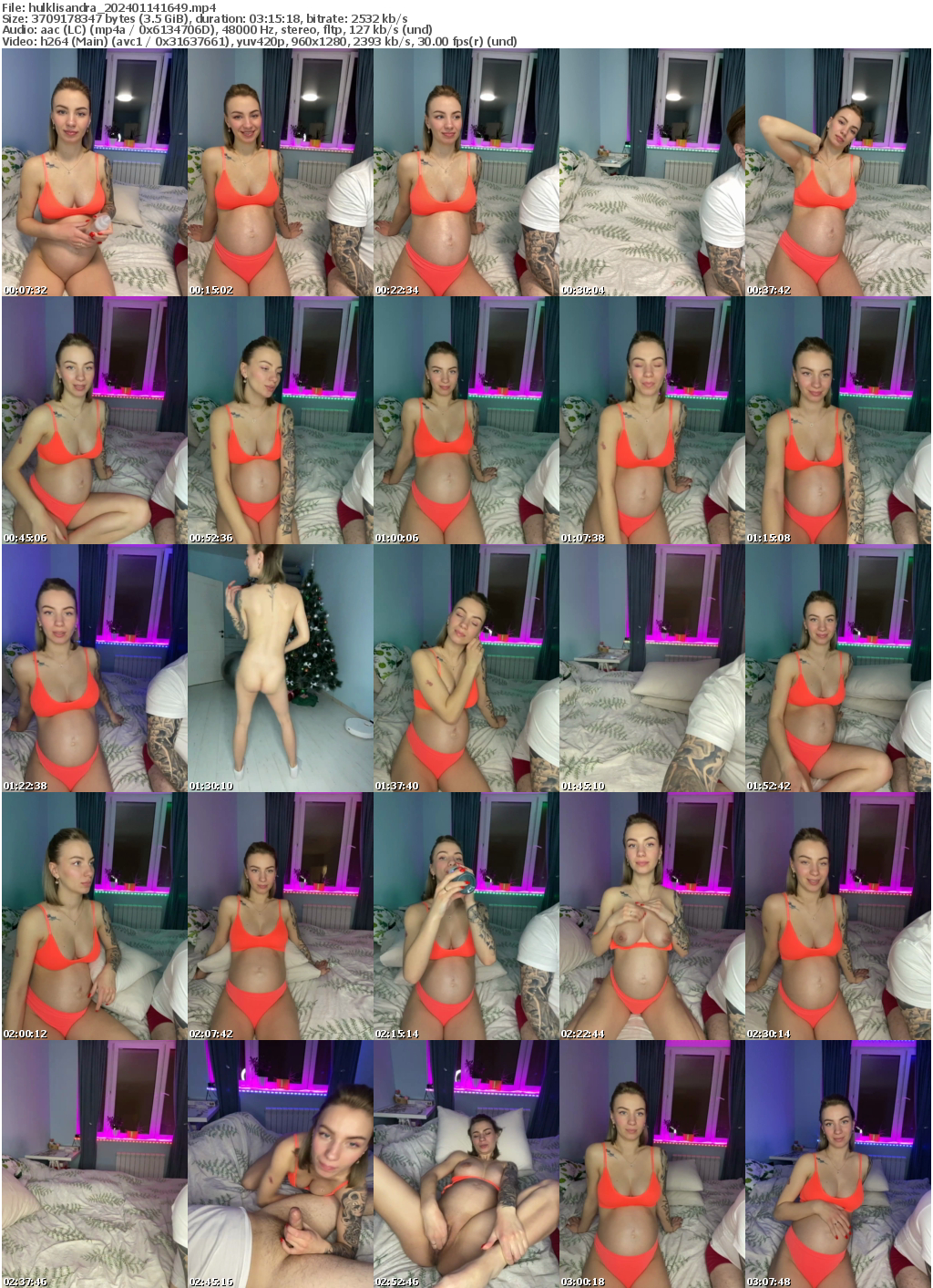 Preview thumb from hulklisandra on 2024-01-14 @ bongacams