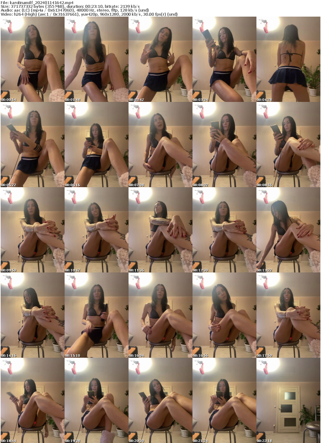 Preview thumb from karolinamilf on 2024-01-14 @ bongacams