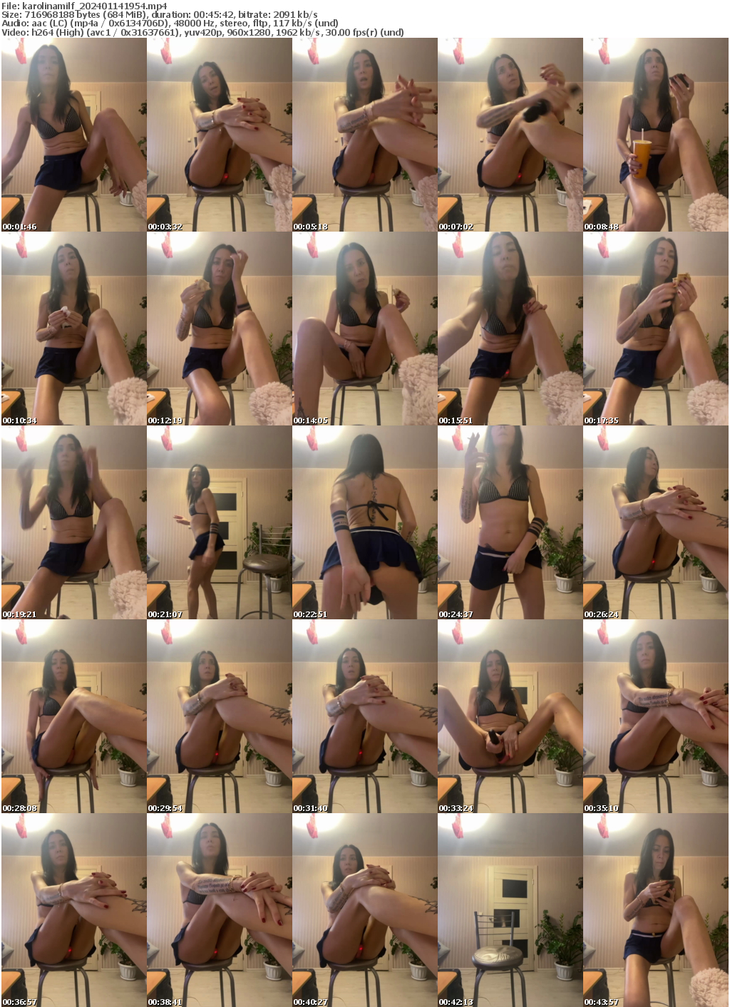 Preview thumb from karolinamilf on 2024-01-14 @ bongacams