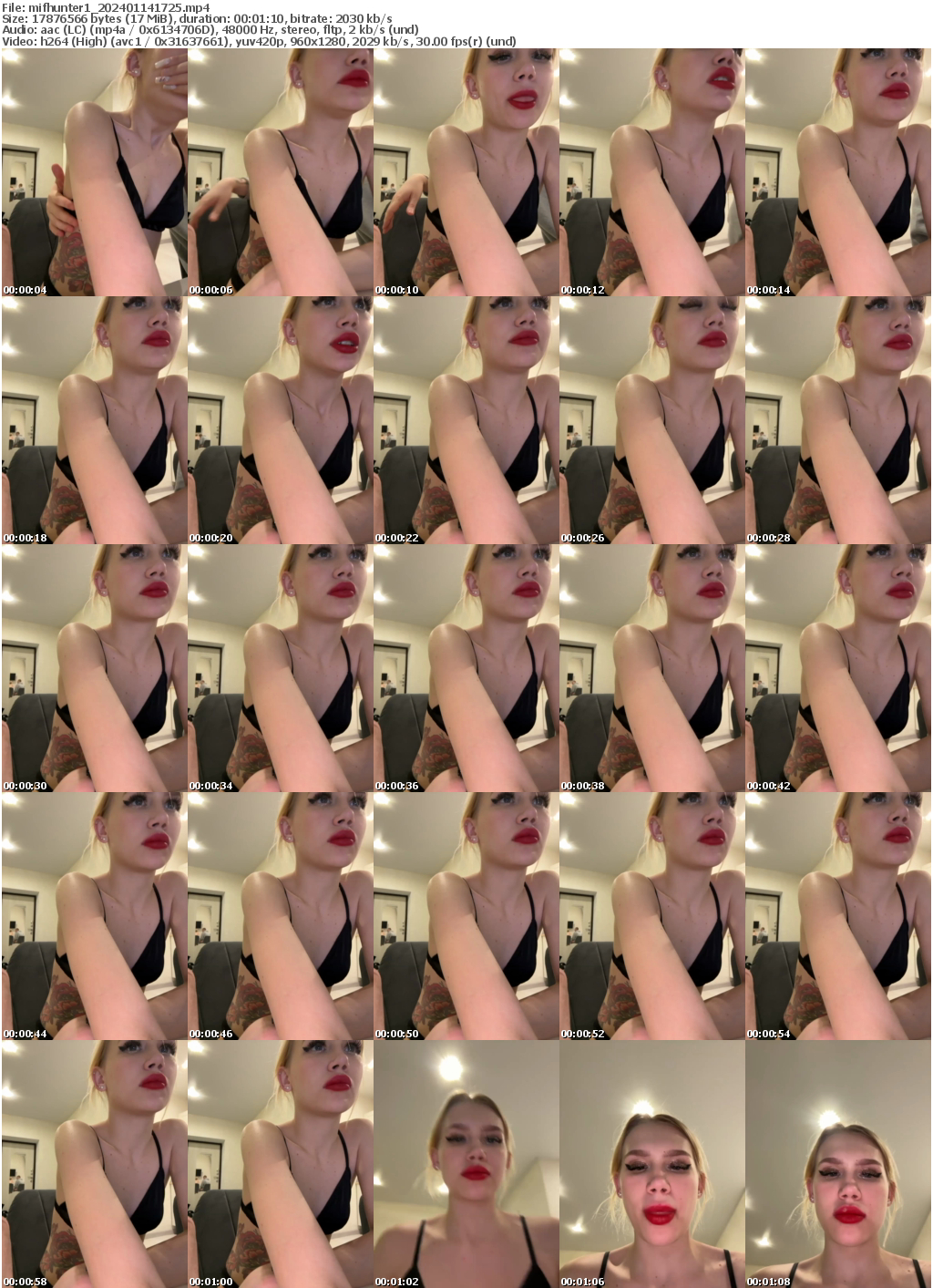 Preview thumb from mifhunter1 on 2024-01-14 @ bongacams