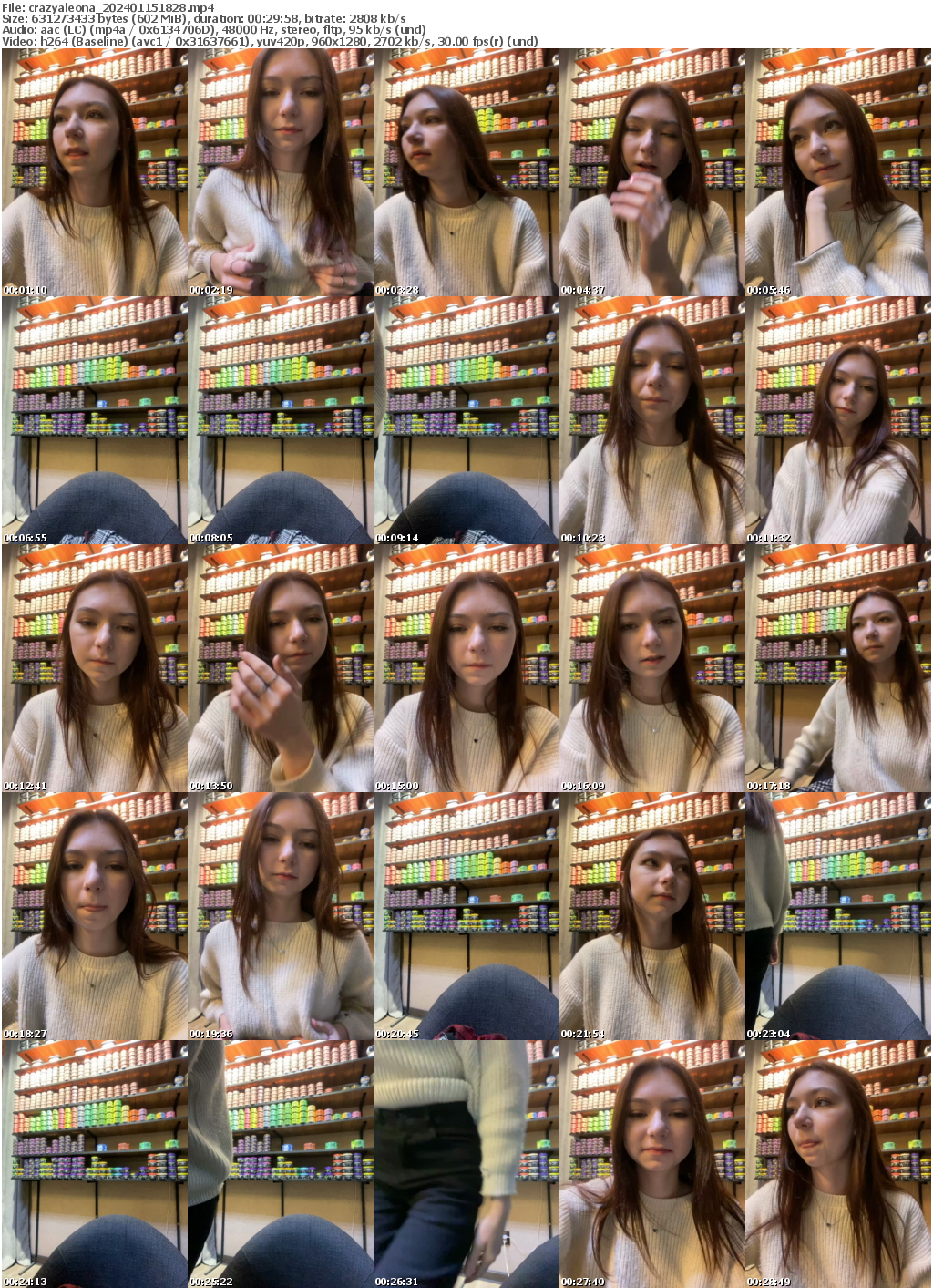 Preview thumb from crazyaleona on 2024-01-15 @ bongacams