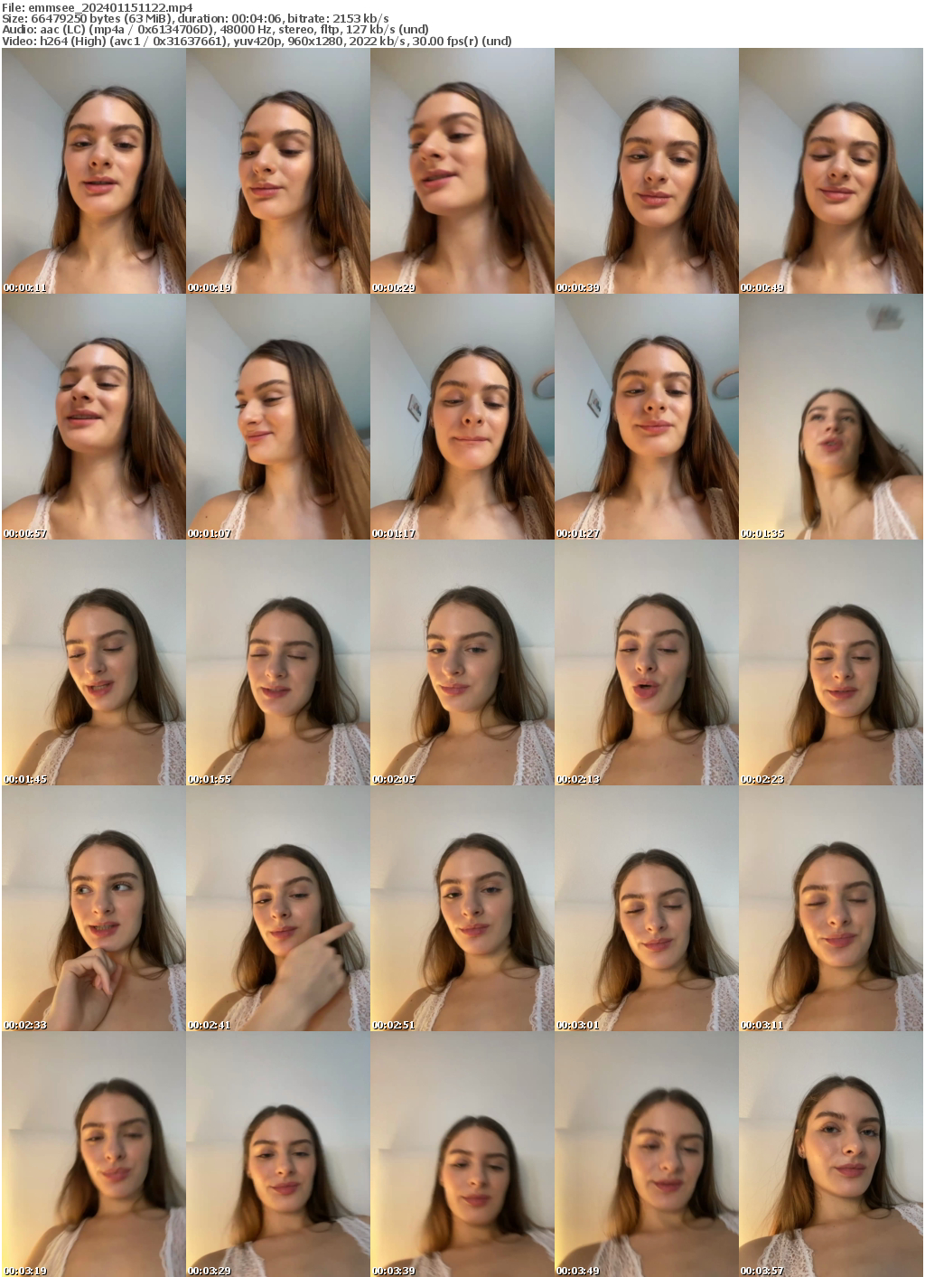 Preview thumb from emmsee on 2024-01-15 @ bongacams