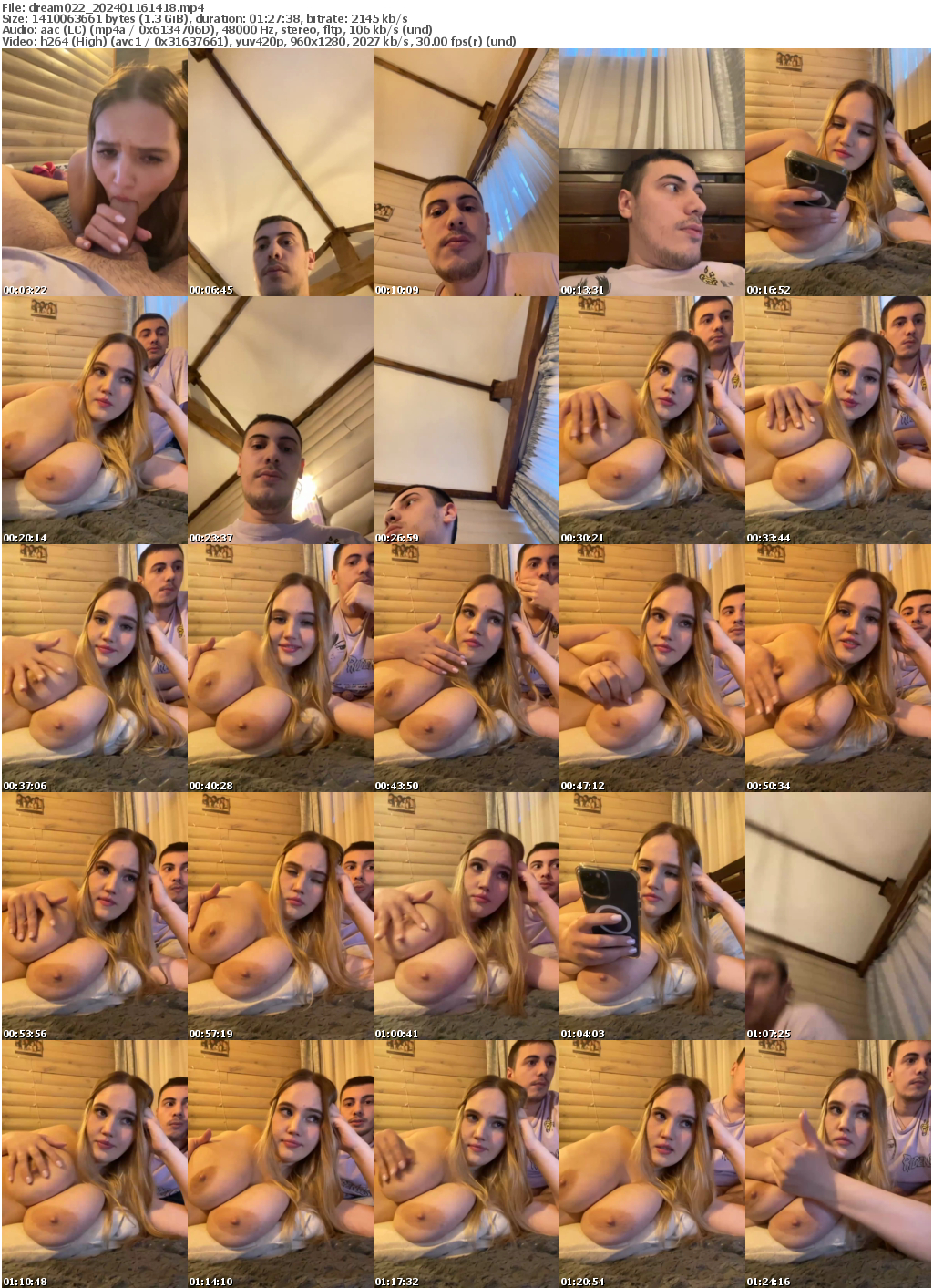 Preview thumb from dream022 on 2024-01-16 @ bongacams