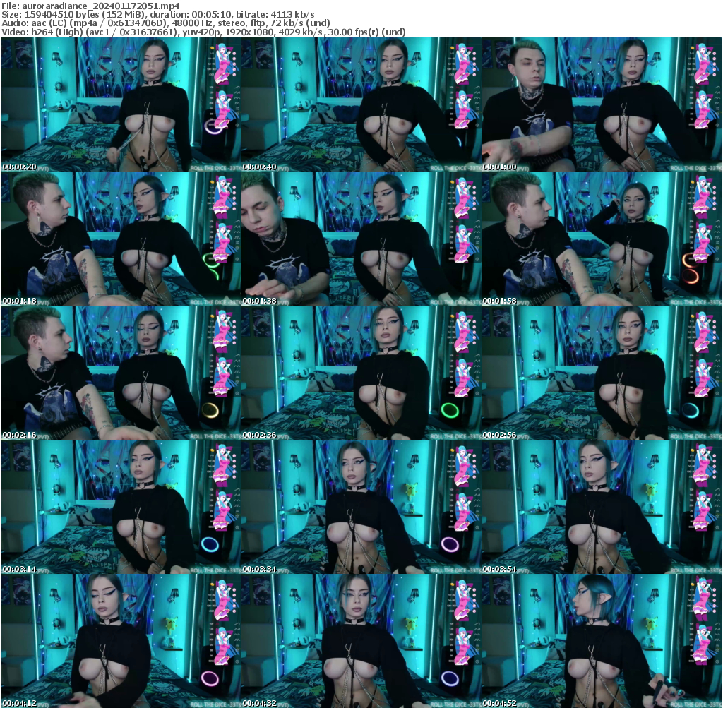 Preview thumb from auroraradiance on 2024-01-17 @ bongacams