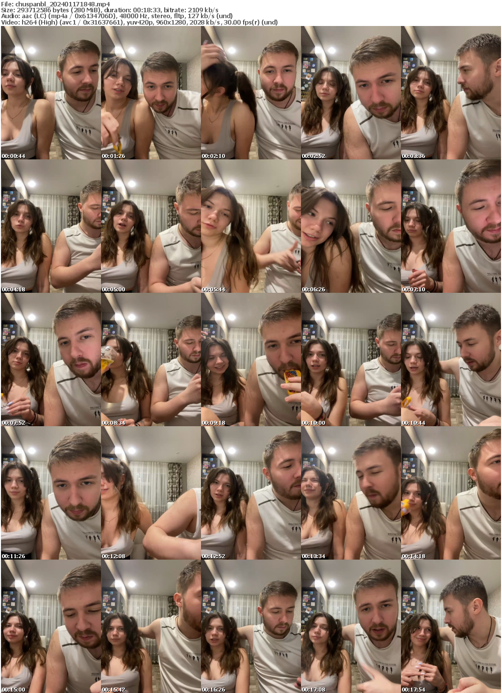 Preview thumb from chuspanbl on 2024-01-17 @ bongacams