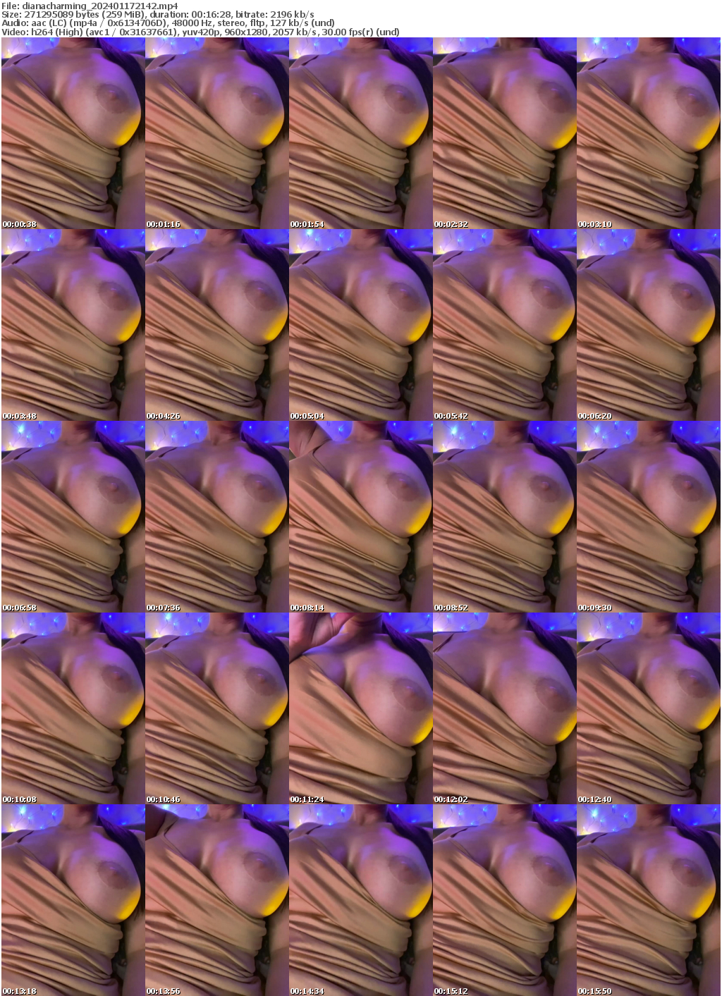 Preview thumb from dianacharming on 2024-01-17 @ bongacams