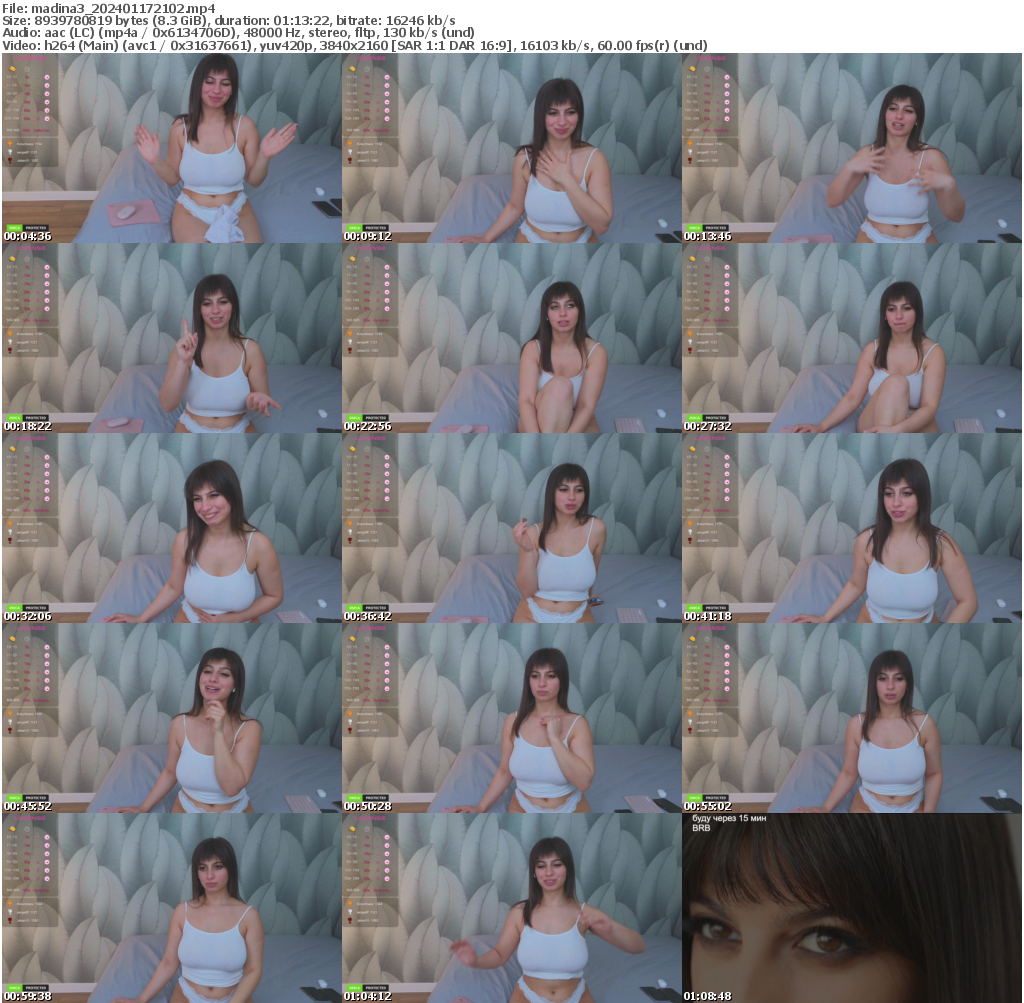 Preview thumb from madina3 on 2024-01-17 @ bongacams
