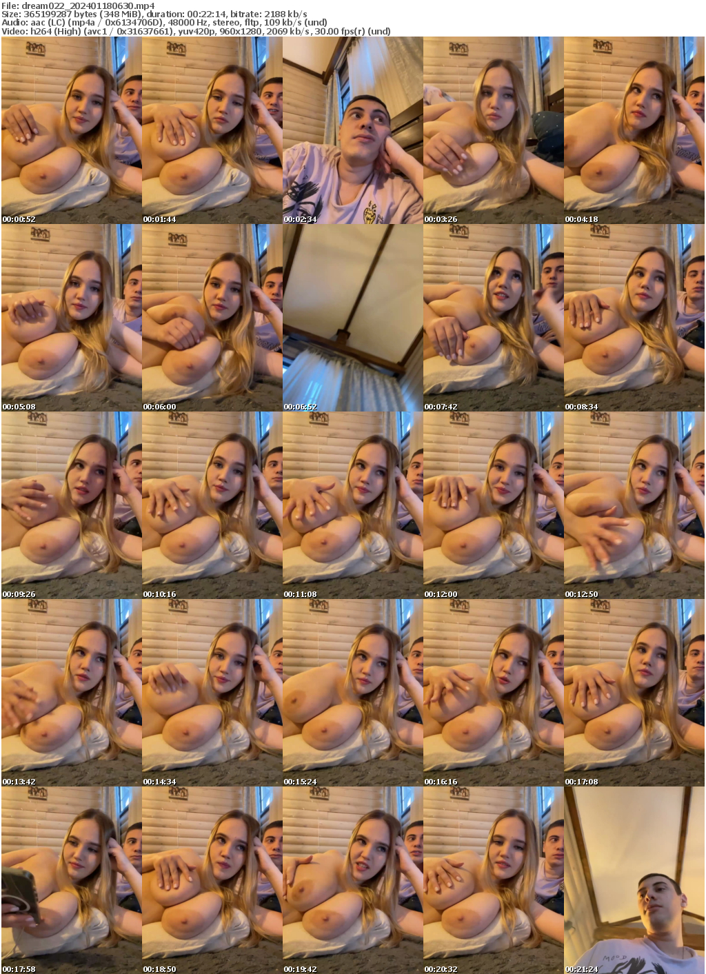 Preview thumb from dream022 on 2024-01-18 @ bongacams